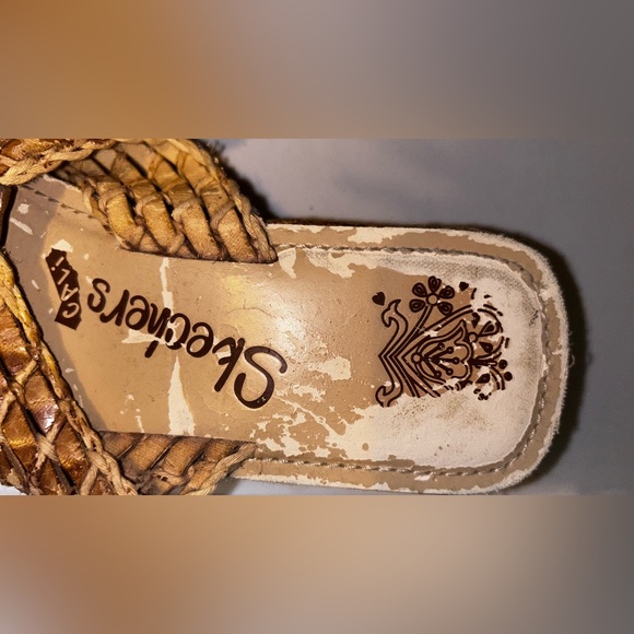 Skechers Cali Woven Espadrille Wedge Sandals Size 8 l Women’s Boho Summer Shoes - Picture 12 of 13